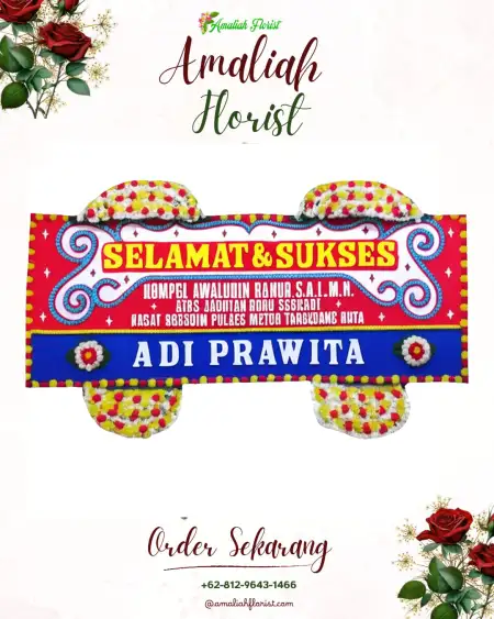 Papan Bunga Ucapan Selamat Getrakmoyan